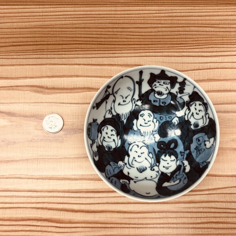 有田焼　七福神　茶碗（内柄）　陶器　陶磁器　縁起物　食器　ペア　カップル　家族