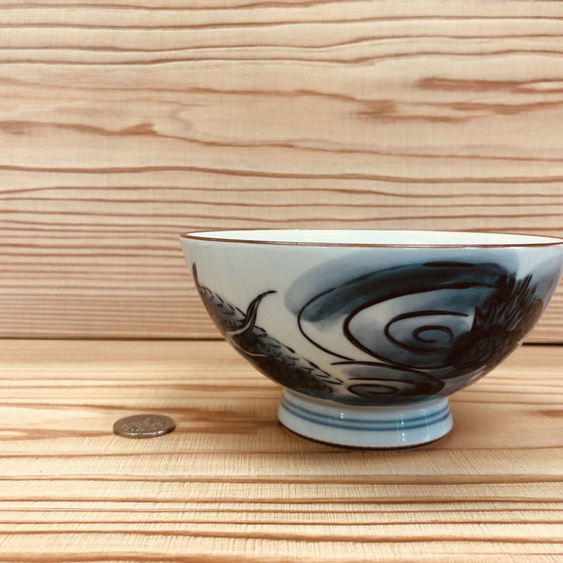 有田焼 龍 茶碗（サイズ：特大） 陶器 陶磁器 食器 縁起物 ペア 家族