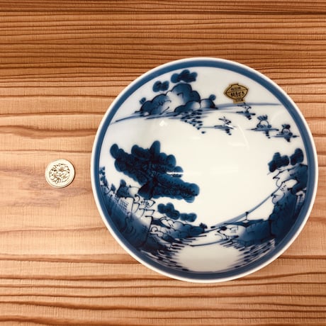 有田焼　山水　茶碗（台丹窯）（サイズ：中）　陶器　陶磁器　縁起物　食器　ペア　カップル