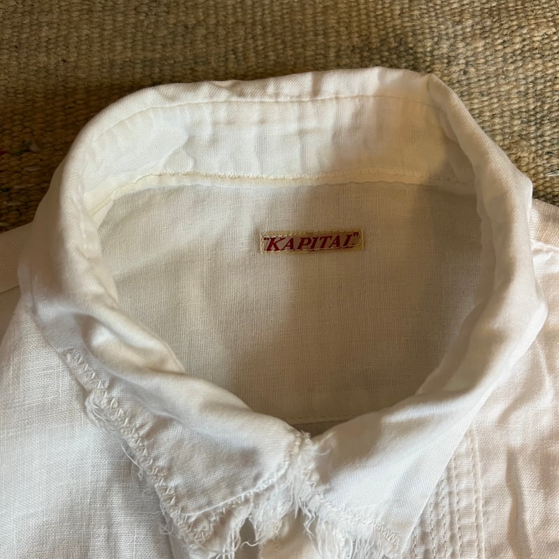 vintage kapital キャピタル whiteカトマンズシャツ 古着 | THIRD