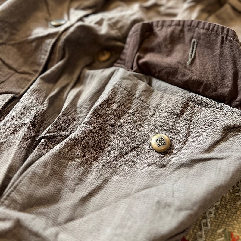 vintage kapital キャピタル 杢シャンブレーリングコート　古着 vintage kapital キャピタル 杢シャンブレーリングコート 古着