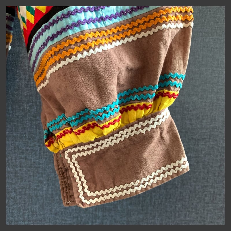 vintage セミノール　パッチワーク　トップス セミノールインディアン SEMINOLE パッチワークシャツ | THIRD