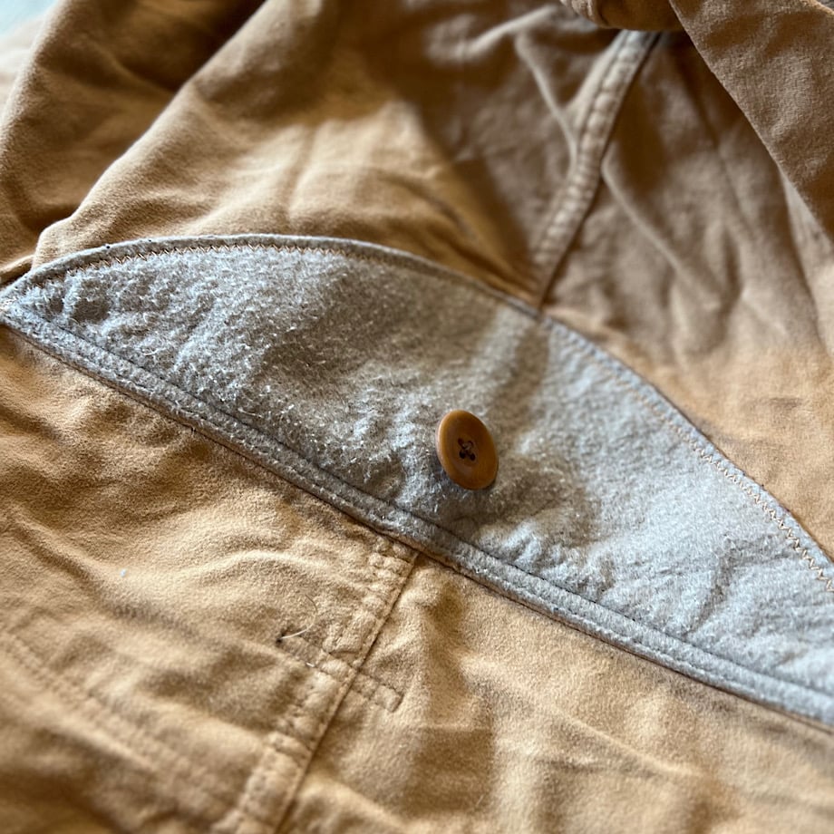 vintage kapital キャピタル 後染めモールスキンリングコート 古着