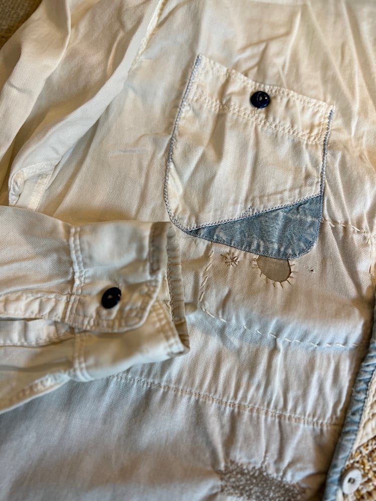 KAPITAL KOUNTRY❁アンティーク風加工パッチワークシャツ KAPITAL KOUNTRY❁アンティーク風加工パッチワークシャツ - メルカリ