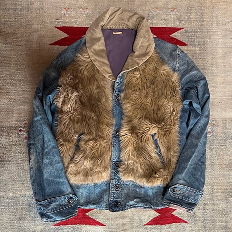 vintage kapital キャピタル 杢シャンブレーリングコート 古着