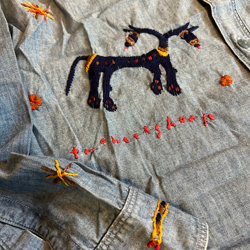 vintage kapital キャピタル シャンブレーハンド刺繍シャツ 古着