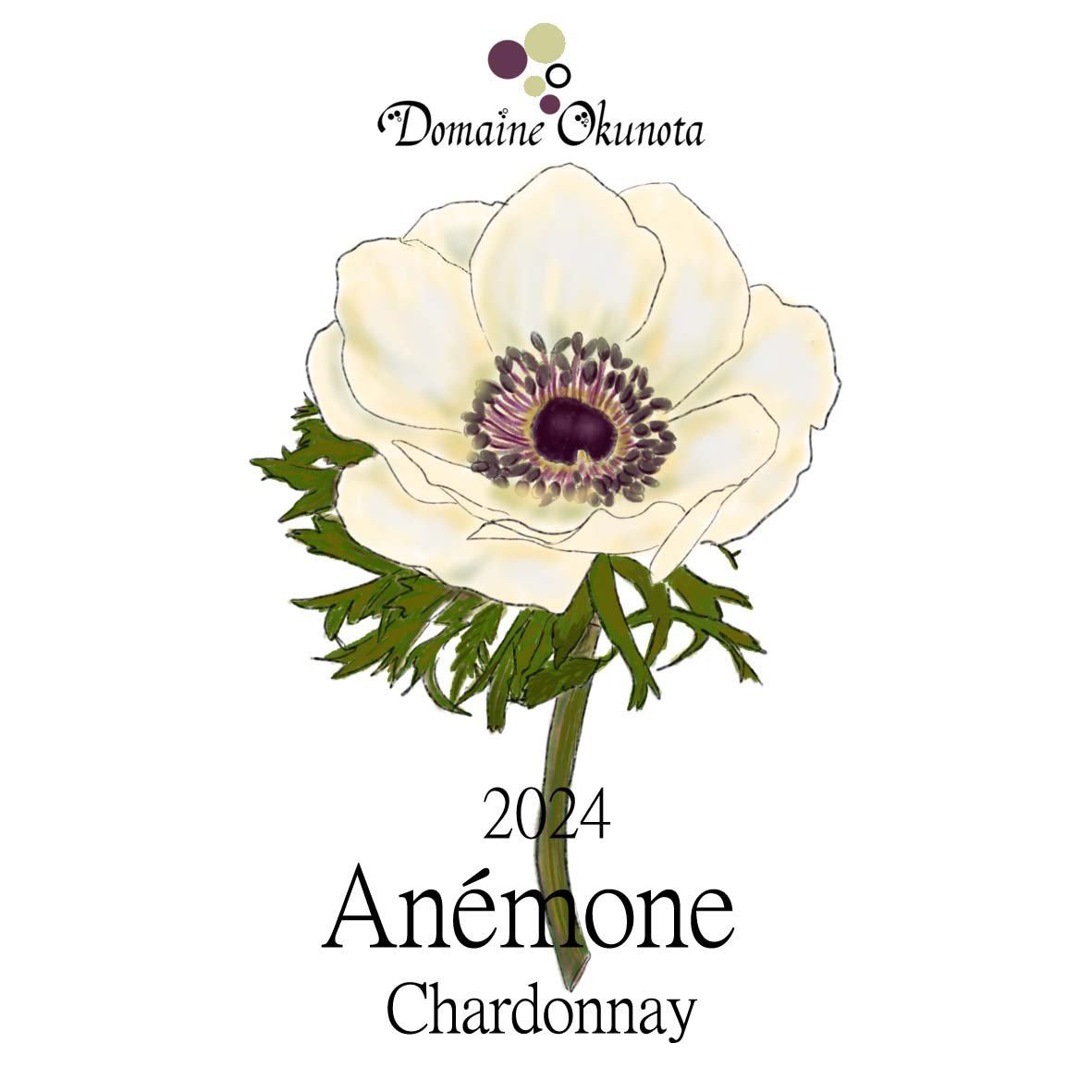 84　アネモネ ANEMONE】【ステンレス】誕生石2WAYネックレス｜アネモネ