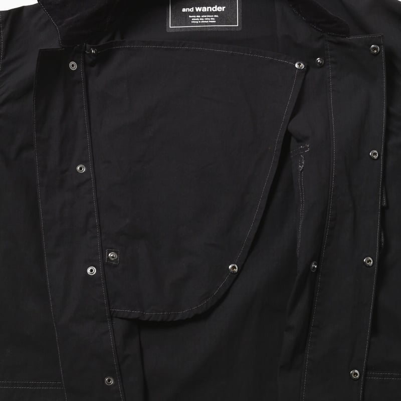 and wander】Barbour CORDURA shirt(black) | Sunn
