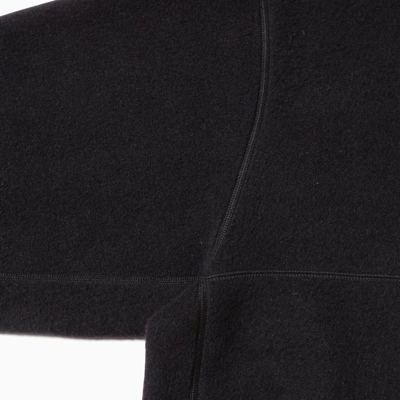 and wander】wool fleece pullover (black) | Sunn