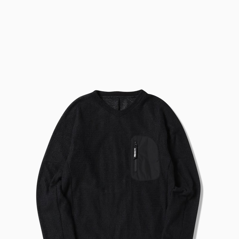 and wander】 alpha direct pullover(black) | Sun
