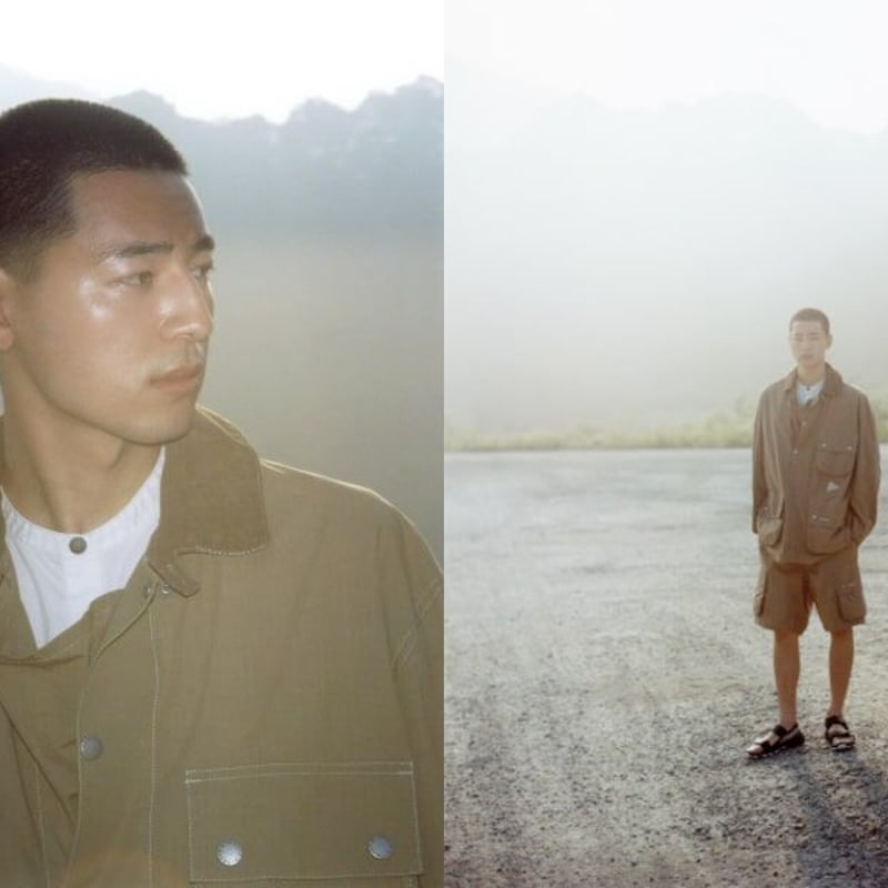 and wander】Barbour CORDURA solway shirt (beige and wander】Barbour CORDURA solway shirt (beige