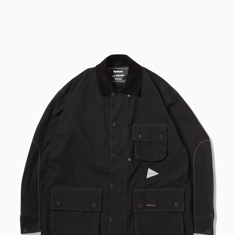 and wander】Barbour CORDURA shirt(black) | Sunn...