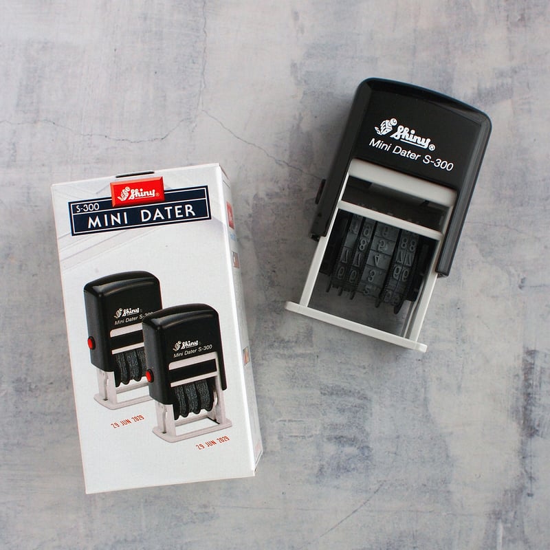 ❤️ミーナ1953様❤️ Amazon.co.jp: シャイニー 回転 日付印 【S-400JP】 4号5連 欧文日付