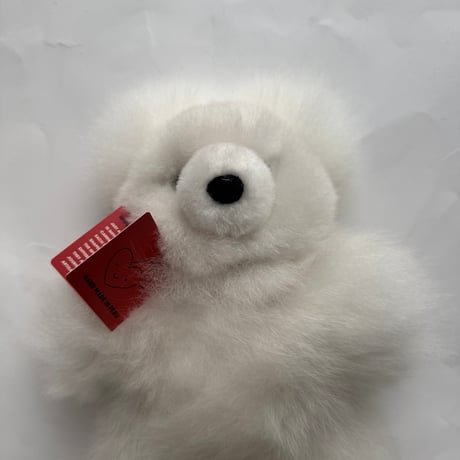 【20cm】Baby Alpaca Teddy Bear- White / MUNAYQ