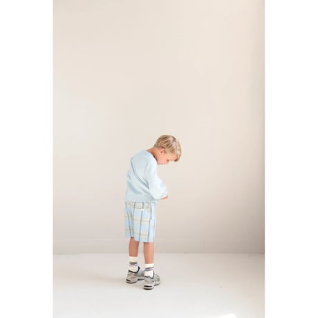 即納【2-3y, 3-4y, 4-5y, 5-6y】HUGO SHORTS - WATER BLUE CHECK / JENEST