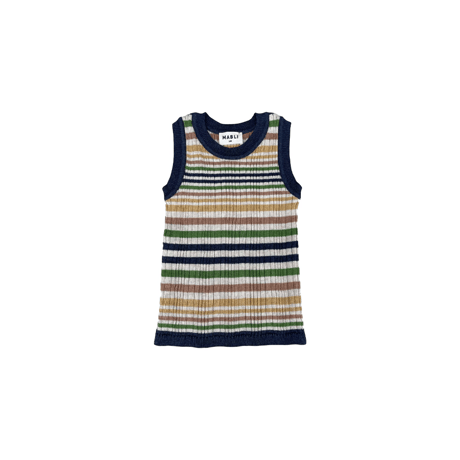 即納【2y, 4y, 6y】Caravan Vest - Nautical Stripe / MABLI
