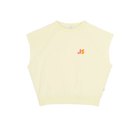 即納【2-3y, 3-4y, 4-5y, 5-6y】JOEY SLEEVELESS SWEATER -  SOFT YELLOW / JENEST
