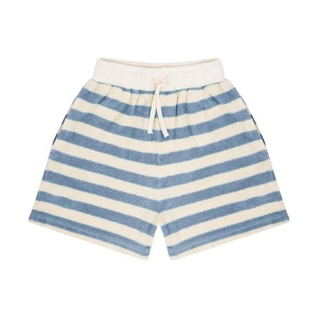 即納【2-3y, 3-4y, 4-5y, 5-6y】ROBIN SHORTS - WATER BLUE OFF WHITE STRIPE / JENEST
