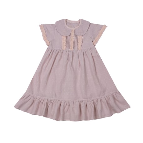 即納【2y, 4y, 6y, 8y】LONG DRESS EMILIA - rose / FROU FROU