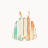 即納【Baby★12m, 18m, 24m】Multicolor Stripes Baby Dungaree / TINYCOTTONS