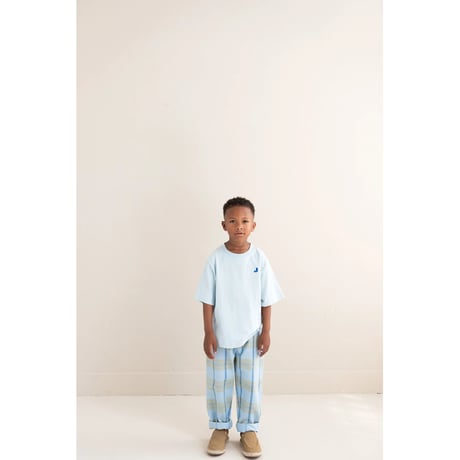 即納【2-3y, 3-4y, 4-5y, 5-6y】KICK PANTS- WATER BLUE CHECK / JENEST