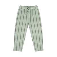 即納【2-3y, 3-4y, 4-5y, 5-6y】KICK PANTS- SAGE GREEN STRIPE / JENEST