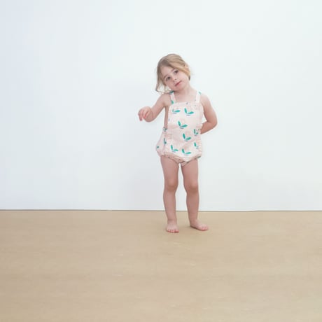 即納【Baby★12m, 18m】Tiny Flower Poplin Baby Body / TINYCOTTONS