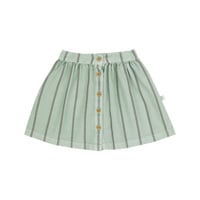 即納【2-3y, 3-4y, 4-5y, 5-6y】SASHA SKIRT - SAGE GREEN STRIPE / JENEST