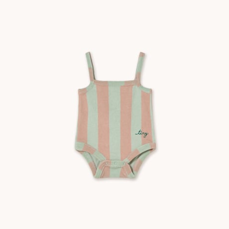 即納【Baby★12m, 18m】Stripes Towel Sleeveless Body / TINYCOTTONS