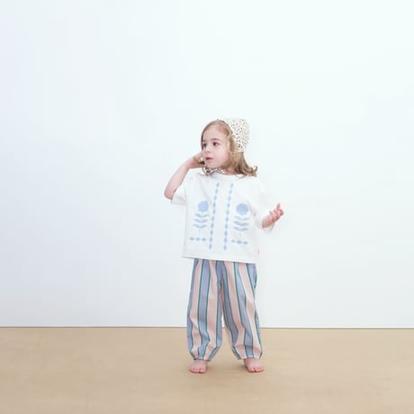即納【Baby★12m, 18m, 24m】 Flower Pattern Graphic Baby Tee / TINYCOTTONS