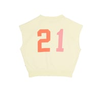 即納【2-3y, 3-4y, 4-5y, 5-6y】JOEY SLEEVELESS SWEATER -  SOFT YELLOW / JENEST