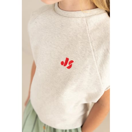 即納【2-3y, 3-4y, 4-5y, 5-6y】JOEY SLEEVELESS SWEATER -  GREY MELANGE / JENEST