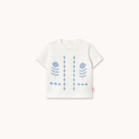即納【Baby★12m, 18m, 24m】 Flower Pattern Graphic Baby Tee / TINYCOTTONS