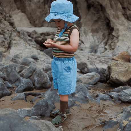 即納【2y, 4y, 6y】Caravan Vest - Tree House Stripe / MABLI