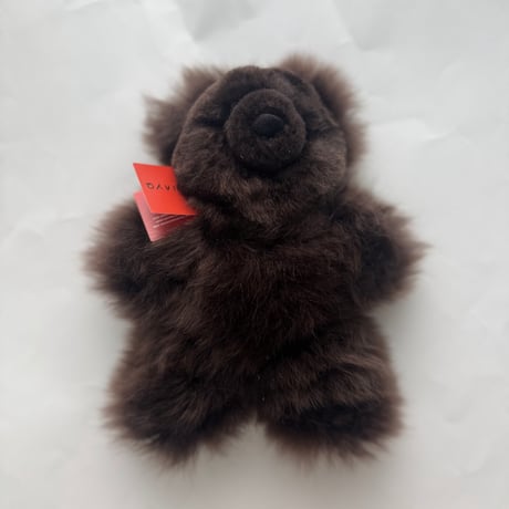 【20cm】Baby Alpaca Teddy Bear- Chocolate / MUNAYQ
