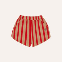 即納【2y, 3y, 4y, 5-6y, 7-8y】Red Stripes Shorts / the campamento