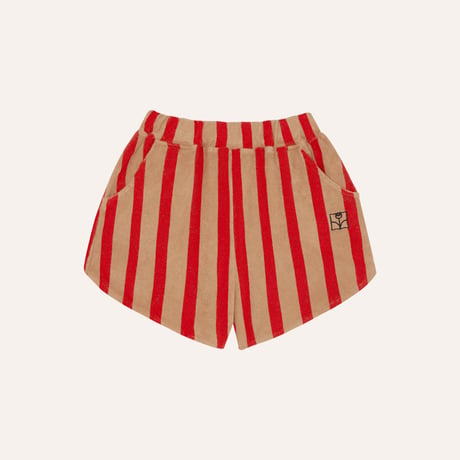 即納【2y, 3y, 4y, 5-6y, 7-8y】Red Stripes Shorts / the campamento