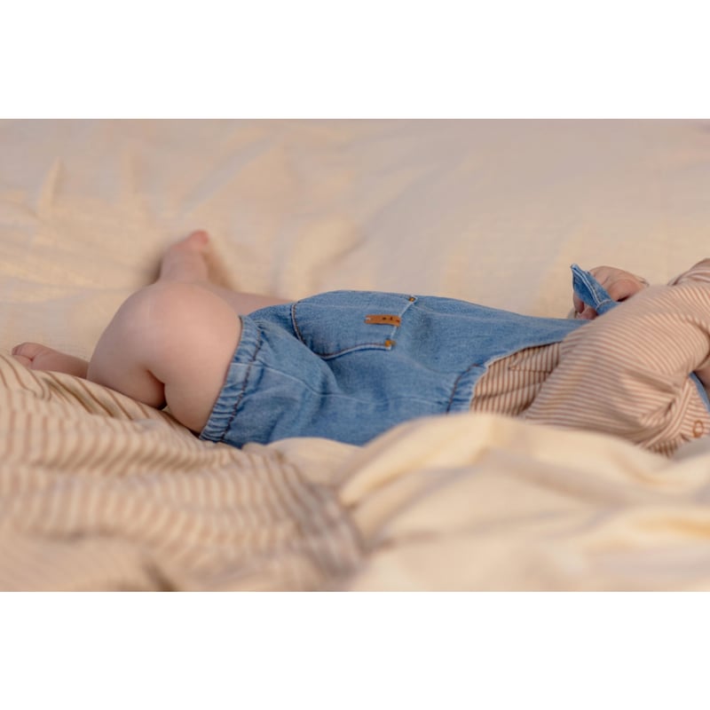 即納【74-86size】Baby Knot Salopette - Jeans / nix
