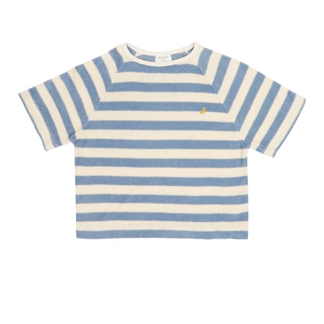 即納【2-3y, 3-4y, 4-5y, 5-6y】TO T-SHIRT - WATER BLUE OFF WHITE STRIPE / JENEST