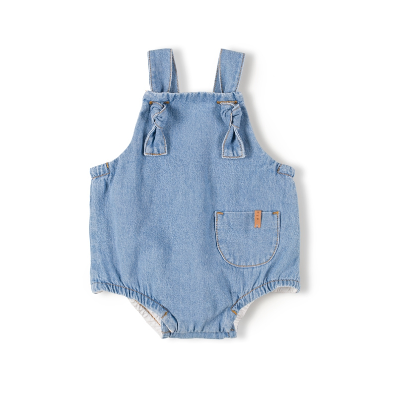即納【74-86size】Baby Knot Salopette - Jeans / nix