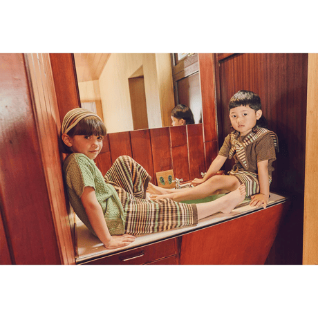 即納【S, Msize】Caravan Necktie - Tree House Stripe