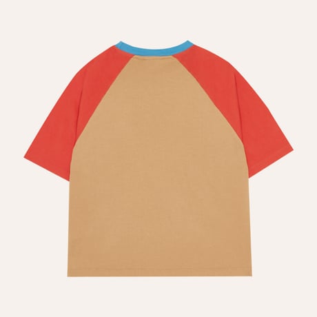 即納【2y, 3y, 4y, 5-6y, 7-8y】Color Block Red Tshirt / the campamento