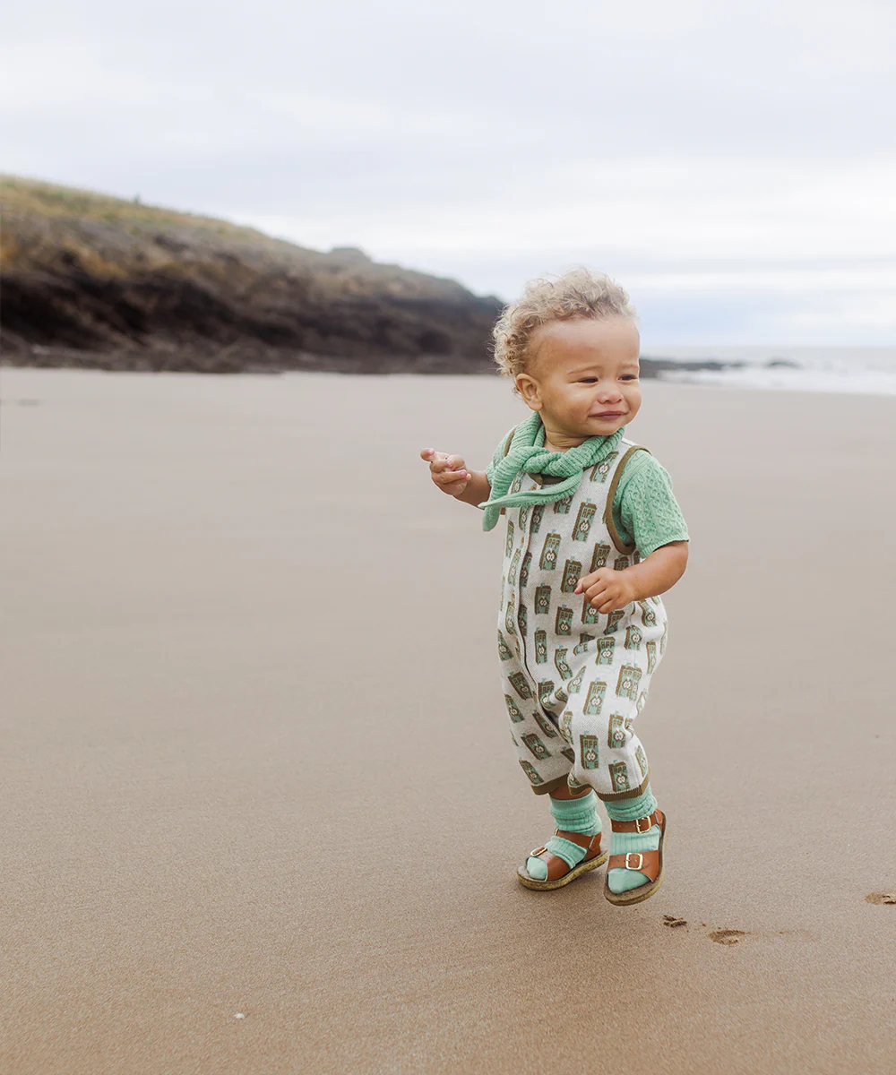 即納【12m, 18m, 2y, 4y】Juice Box Romper - Green Ap