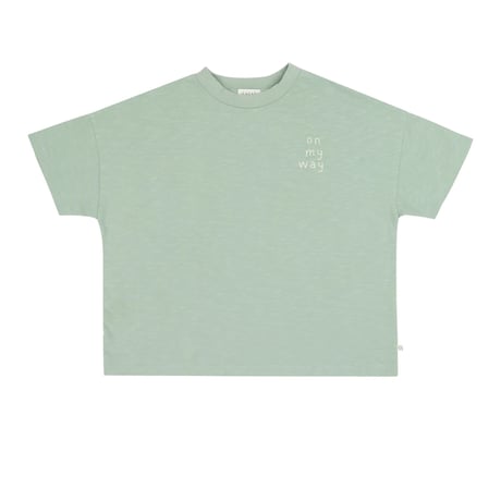 即納【2-3y, 3-4y, 4-5y, 5-6y】BEN OVERSIZED TSHIRT - SAGE GREEN / JENEST