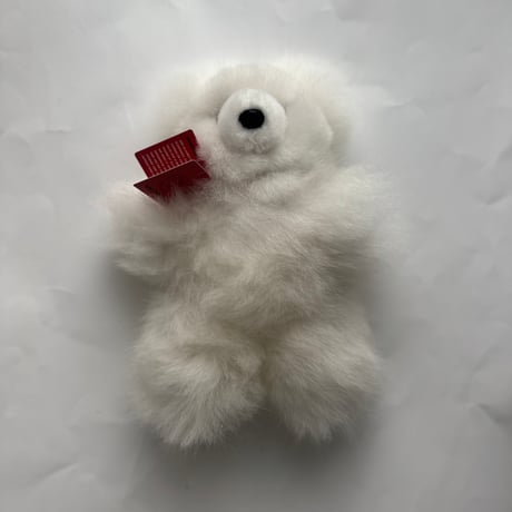 【20cm】Baby Alpaca Teddy Bear- White / MUNAYQ