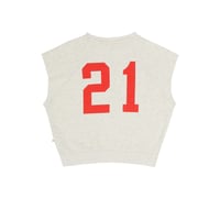 即納【2-3y, 3-4y, 4-5y, 5-6y】JOEY SLEEVELESS SWEATER -  GREY MELANGE / JENEST