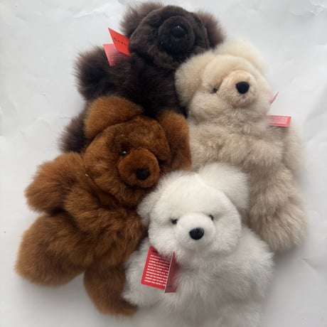 【20cm】Baby Alpaca Teddy Bear- Chocolate / MUNAYQ