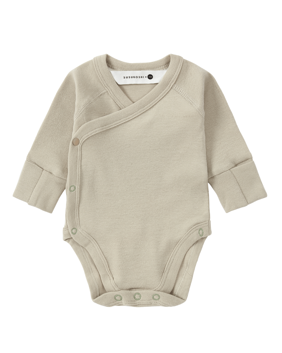 即納【0-3m, 3-6m, 6-12m】Kimono Bodysuit Long Sleev