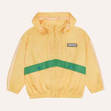即納【2y, 3y, 4y, 5-6y, 7-8y】Yellow Color Block Jacket / the campamento
