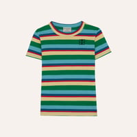 即納【2y, 3y, 4y, 5-6y, 7-8y】Multicolor Striped Tshirt / the campamento